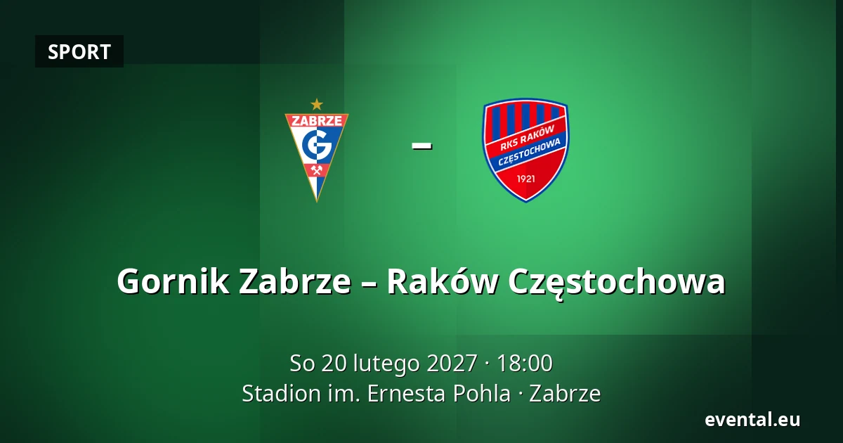 Gornik Zabrze – Raków Częstochowa — Stadion im. Ernesta Pohla, Zabrze
