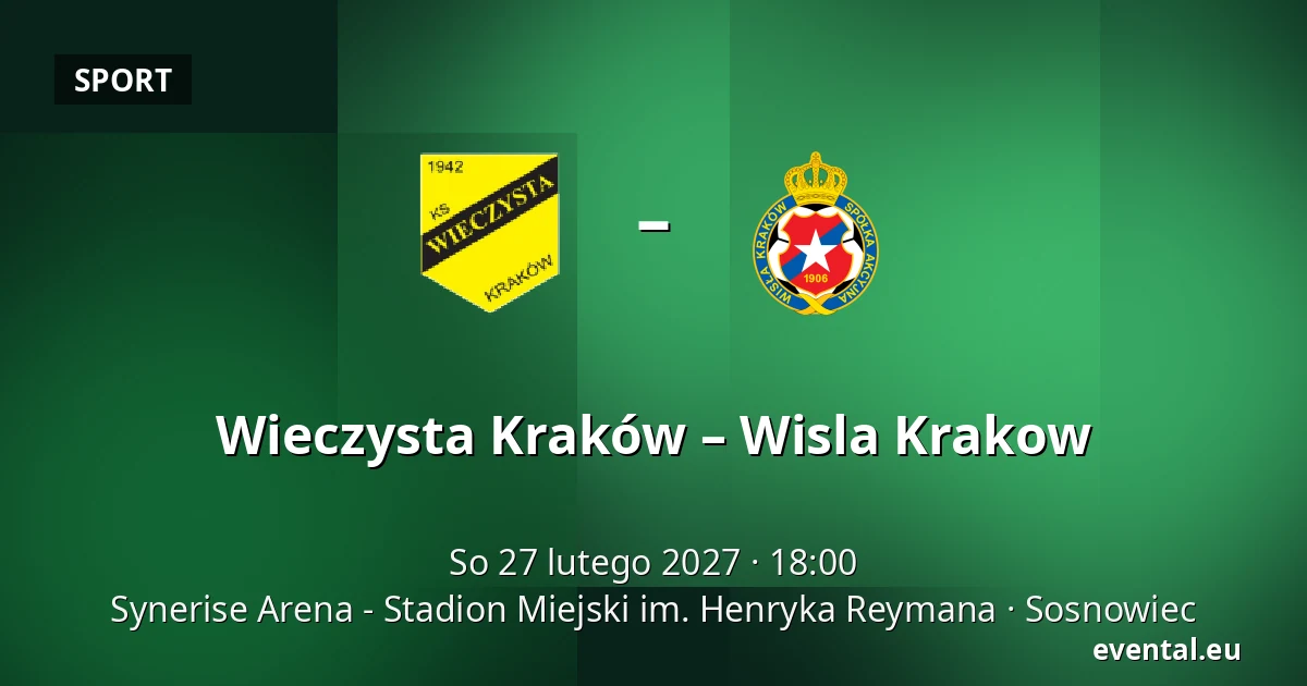 Wieczysta Kraków – Wisla Krakow — Synerise Arena - Stadion Miejski im. Henryka Reymana, Sosnowiec
