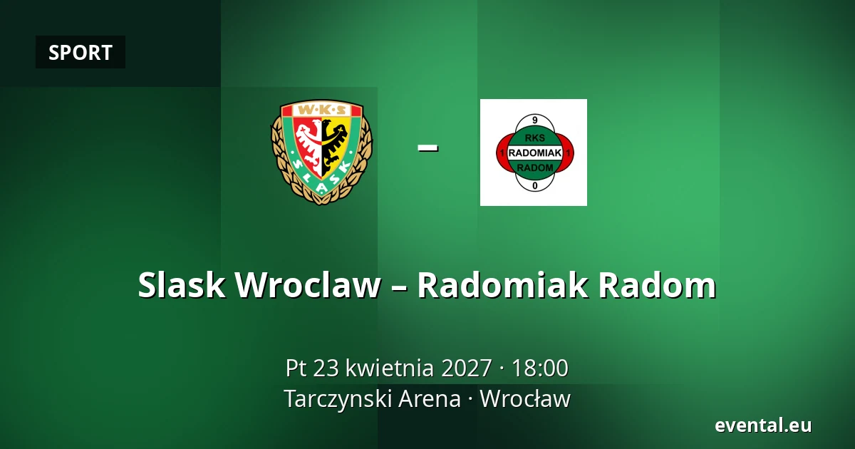 Slask Wroclaw – Radomiak Radom — Tarczynski Arena, Wrocław