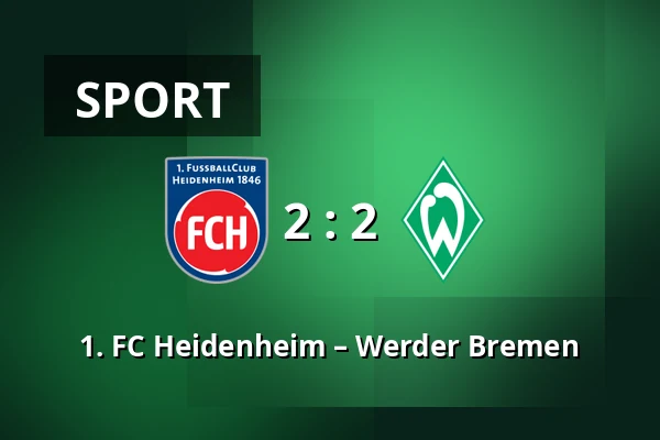 1. FC Heidenheim – Werder Bremen — Voith-Arena, Heidenheim an der Brenz