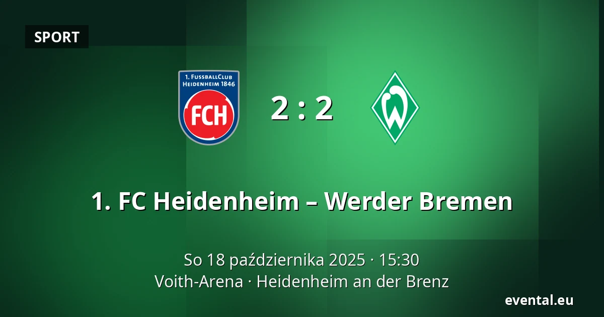 1. FC Heidenheim – Werder Bremen — Voith-Arena, Heidenheim an der Brenz