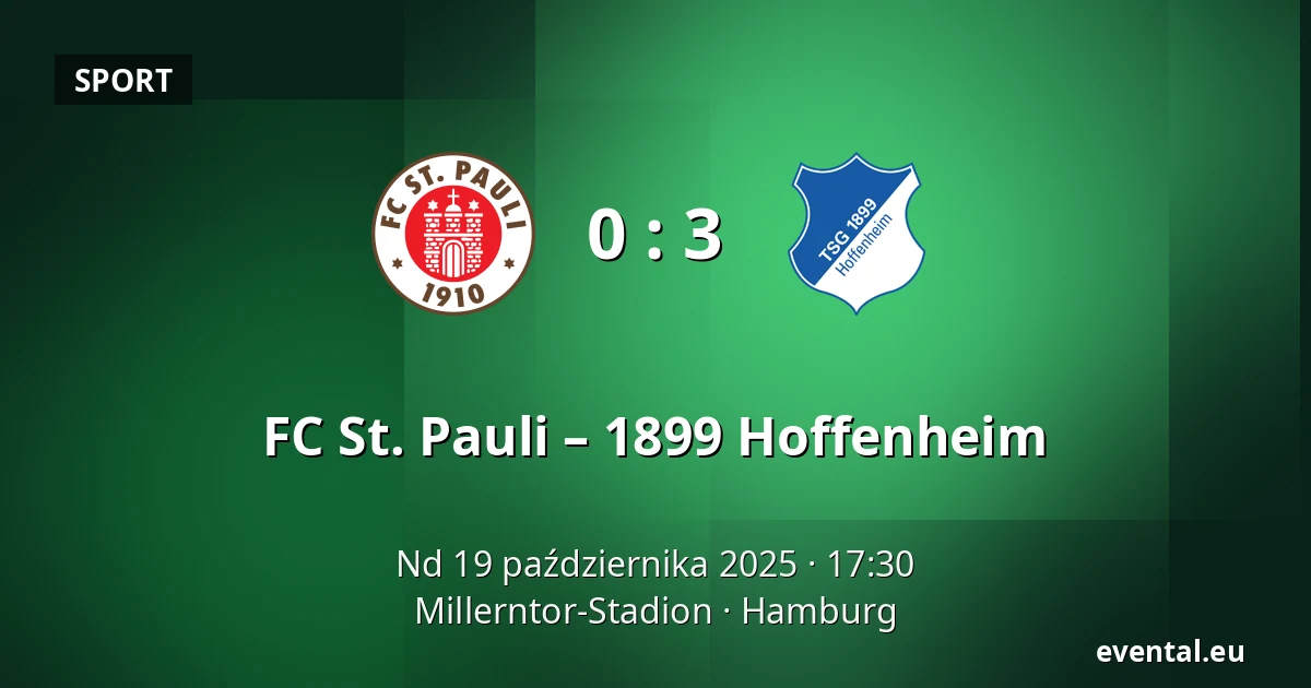 FC St. Pauli – 1899 Hoffenheim — Millerntor-Stadion, Hamburg