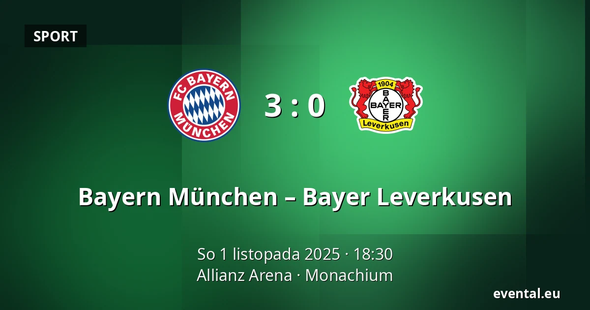 Bayern München – Bayer Leverkusen — Allianz Arena, Monachium
