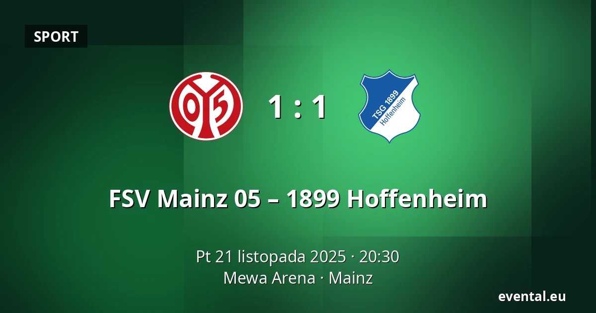 FSV Mainz 05 – 1899 Hoffenheim — Mewa Arena, Mainz