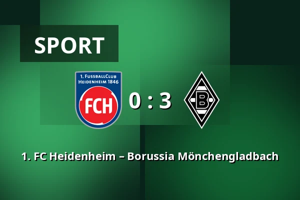 1. FC Heidenheim – Borussia Mönchengladbach — Voith-Arena, Heidenheim an der Brenz