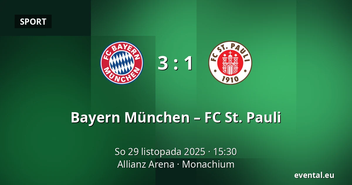 Bayern München – FC St. Pauli — Allianz Arena, Monachium