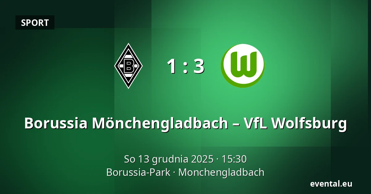 Borussia Mönchengladbach – VfL Wolfsburg — Borussia-Park, Monchengladbach