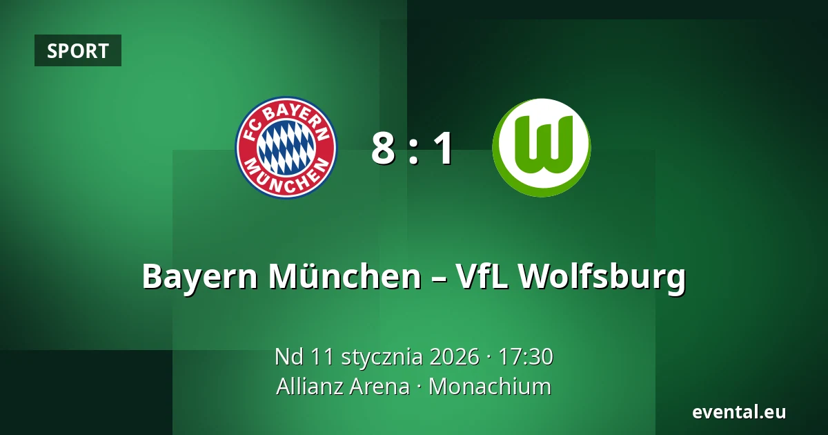 Bayern München – VfL Wolfsburg — Allianz Arena, Monachium