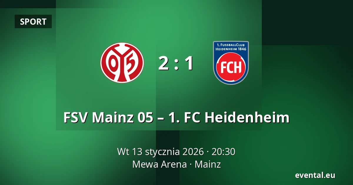 FSV Mainz 05 – 1. FC Heidenheim — Mewa Arena, Mainz