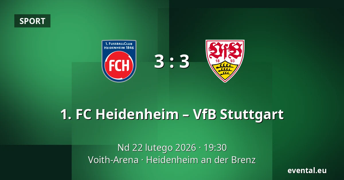1. FC Heidenheim – VfB Stuttgart — Voith-Arena, Heidenheim an der Brenz
