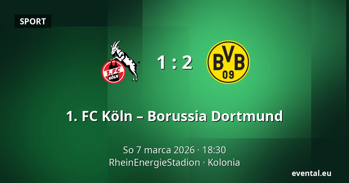 1. FC Köln – Borussia Dortmund — RheinEnergieStadion, Kolonia