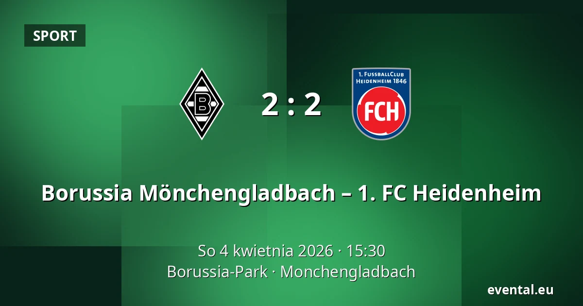 Borussia Mönchengladbach – 1. FC Heidenheim — Borussia-Park, Monchengladbach