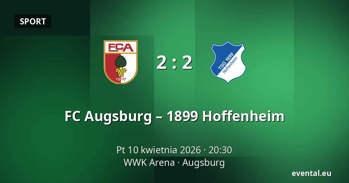 FC Augsburg – 1899 Hoffenheim — WWK Arena, Augsburg