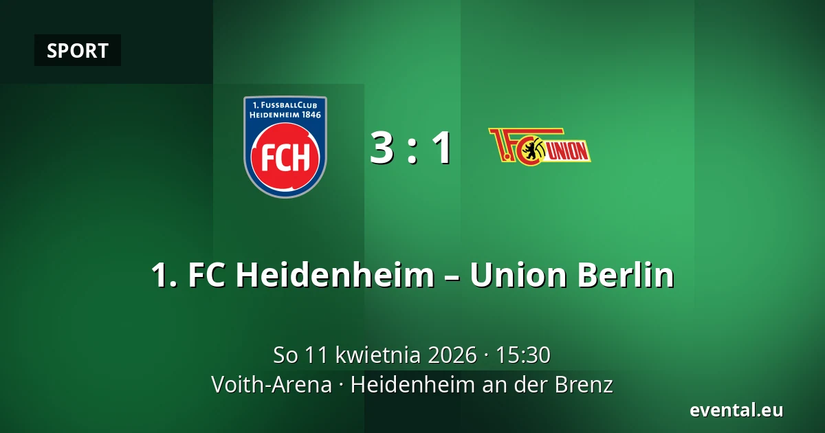 1. FC Heidenheim – Union Berlin — Voith-Arena, Heidenheim an der Brenz