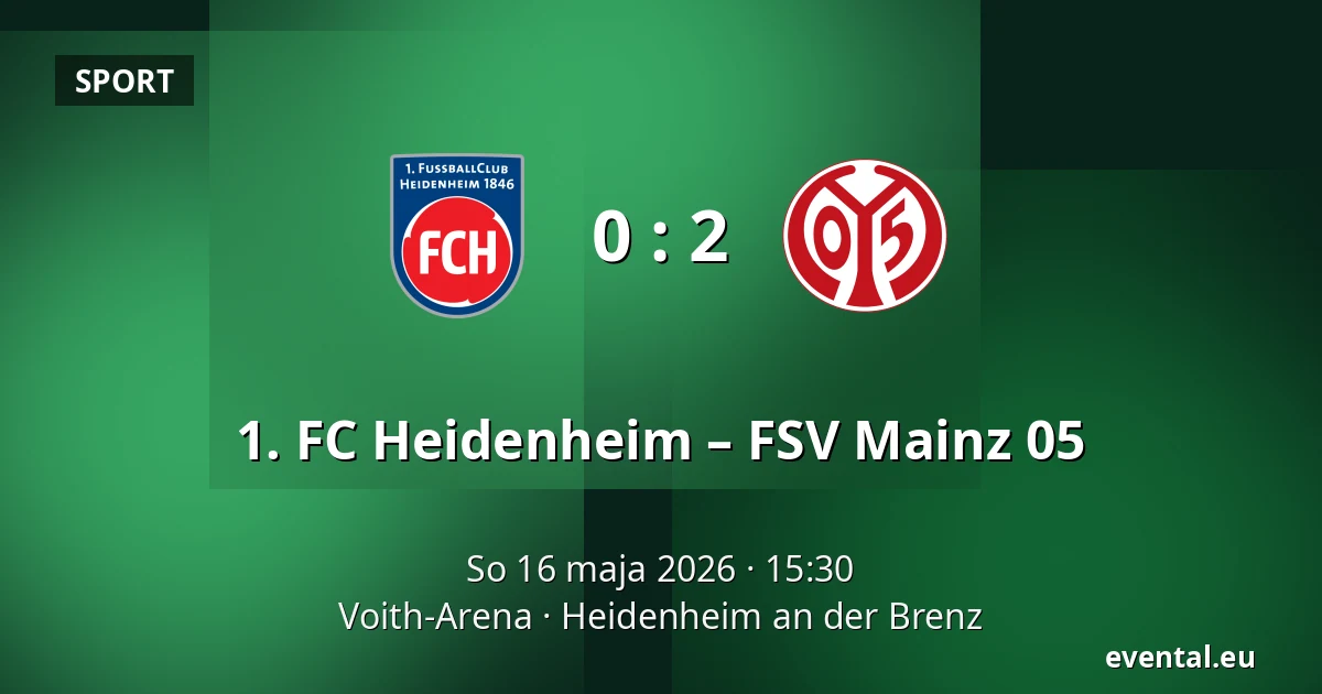 1. FC Heidenheim – FSV Mainz 05 — Voith-Arena, Heidenheim an der Brenz