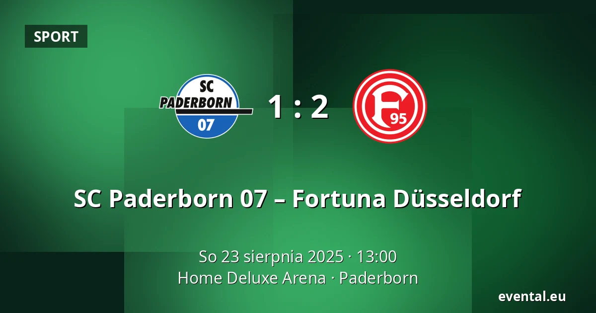 SC Paderborn 07 – Fortuna Düsseldorf — Home Deluxe Arena, Paderborn