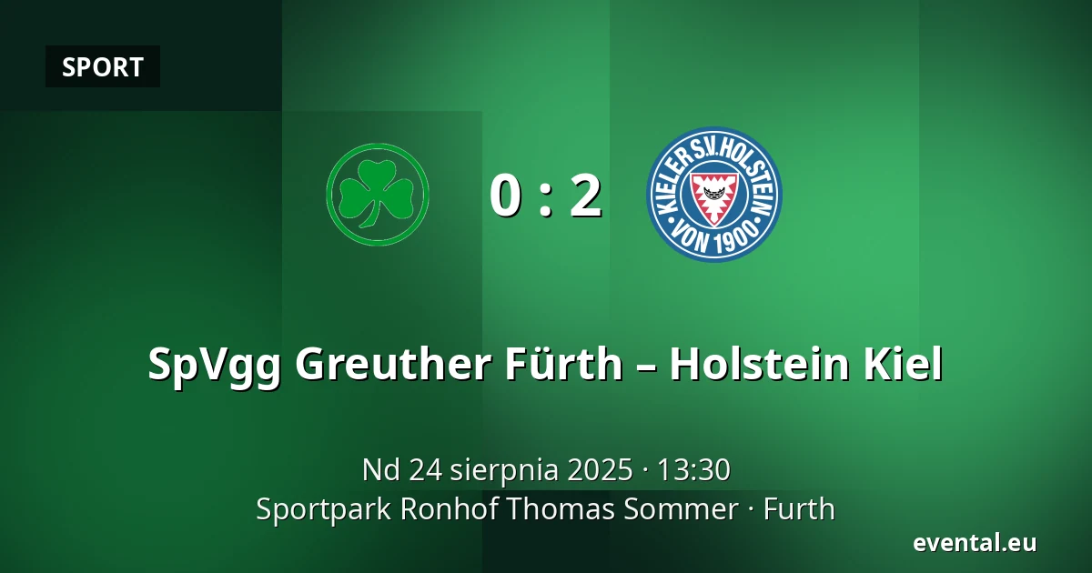 SpVgg Greuther Fürth – Holstein Kiel — Sportpark Ronhof Thomas Sommer, Furth