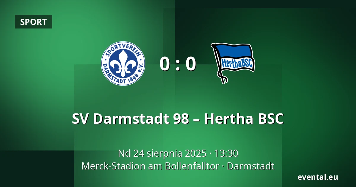 SV Darmstadt 98 – Hertha BSC — Merck-Stadion am Bollenfalltor, Darmstadt
