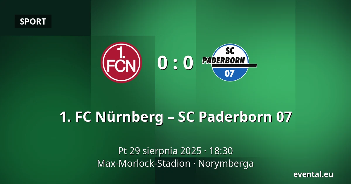 1. FC Nürnberg – SC Paderborn 07 — Max-Morlock-Stadion, Norymberga