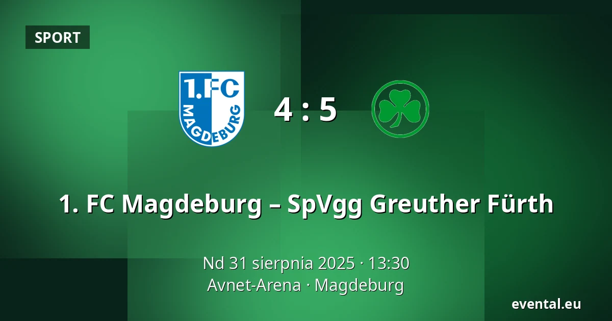 1. FC Magdeburg – SpVgg Greuther Fürth — Avnet-Arena, Magdeburg