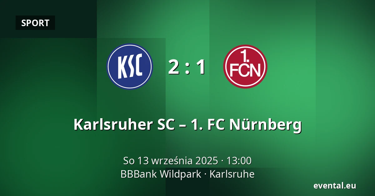 Karlsruher SC – 1. FC Nürnberg — BBBank Wildpark, Karlsruhe