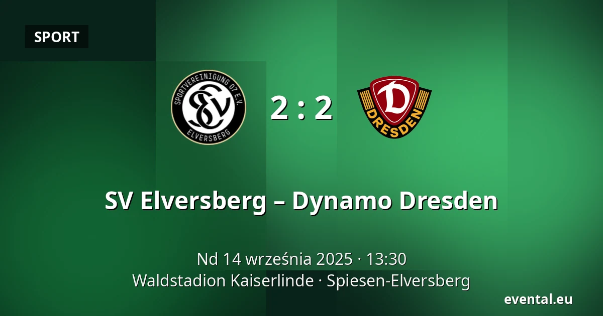 SV Elversberg – Dynamo Dresden — Waldstadion Kaiserlinde, Spiesen-Elversberg