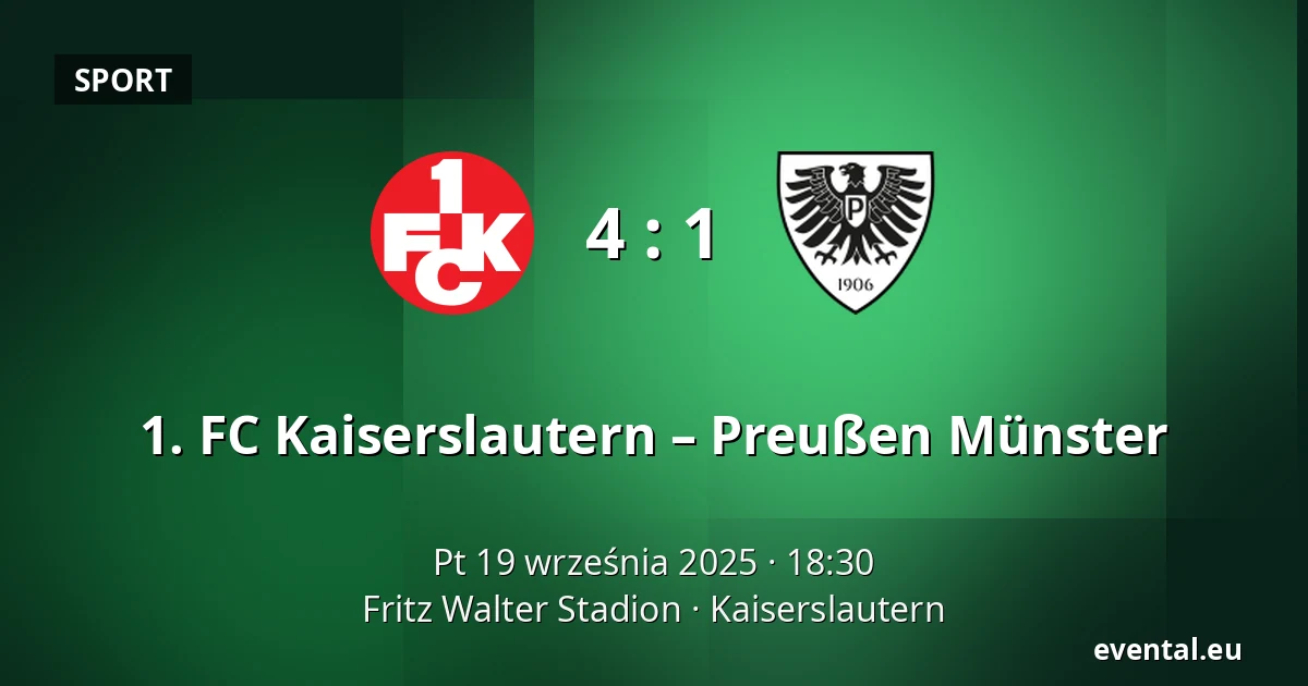 1. FC Kaiserslautern – Preußen Münster — Fritz Walter Stadion, Kaiserslautern