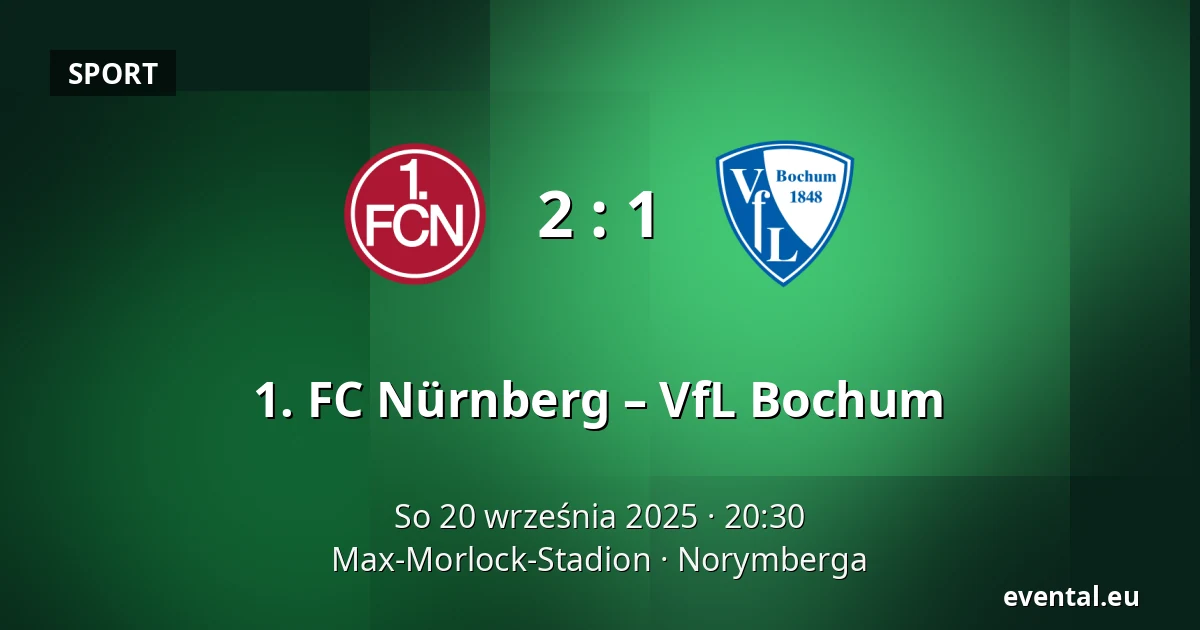 1. FC Nürnberg – VfL Bochum — Max-Morlock-Stadion, Norymberga