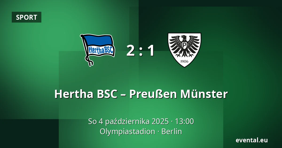 Hertha BSC – Preußen Münster — Olympiastadion, Berlin