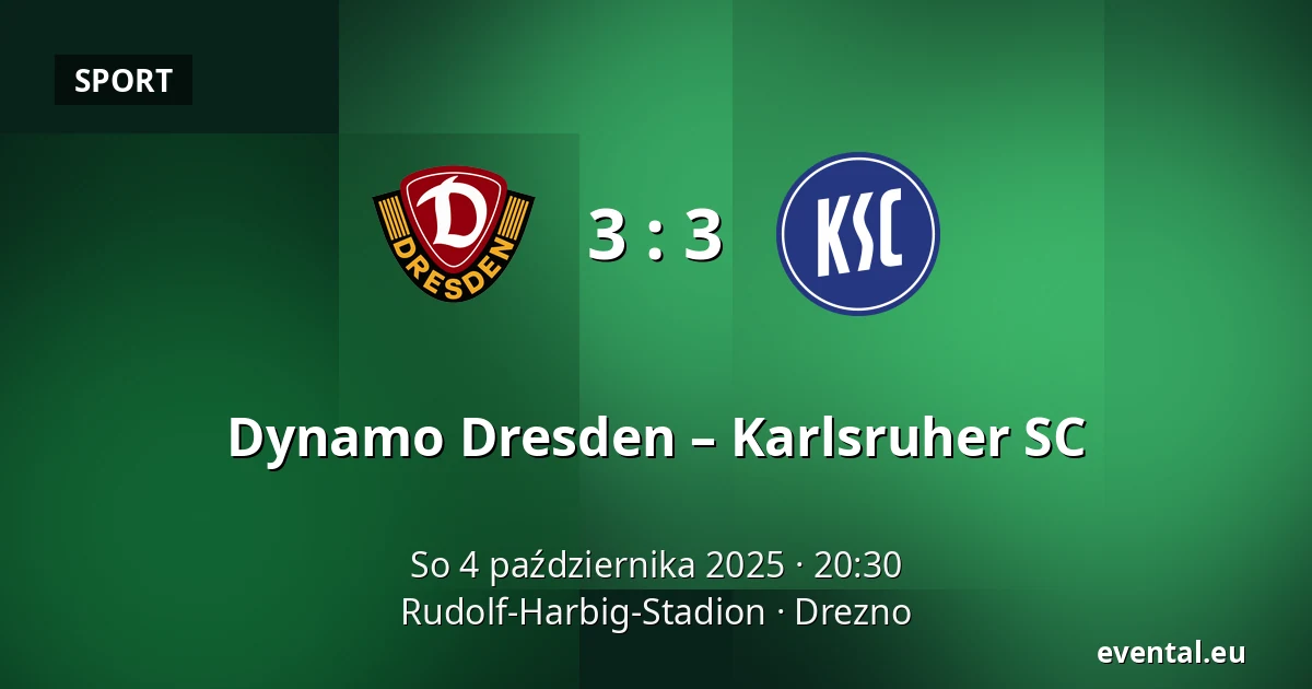 Dynamo Dresden – Karlsruher SC — Rudolf-Harbig-Stadion, Drezno