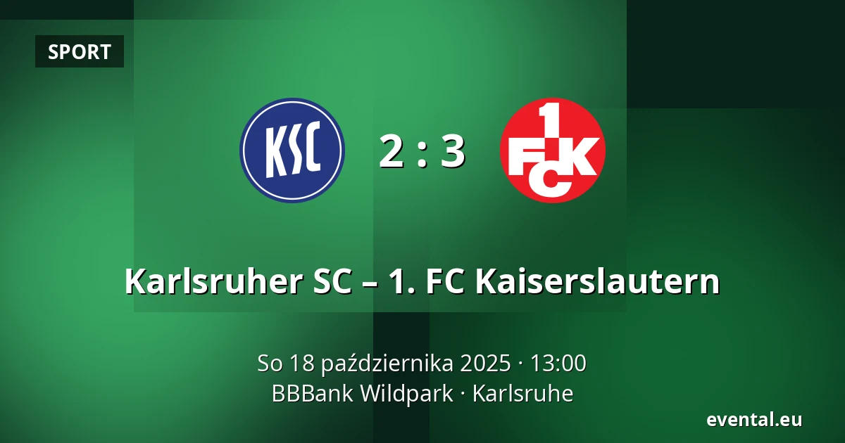 Karlsruher SC – 1. FC Kaiserslautern — BBBank Wildpark, Karlsruhe