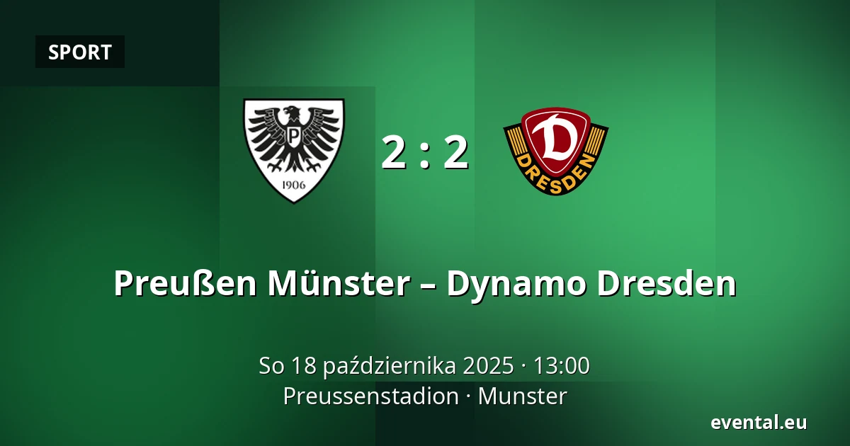 Preußen Münster – Dynamo Dresden — Preussenstadion, Munster