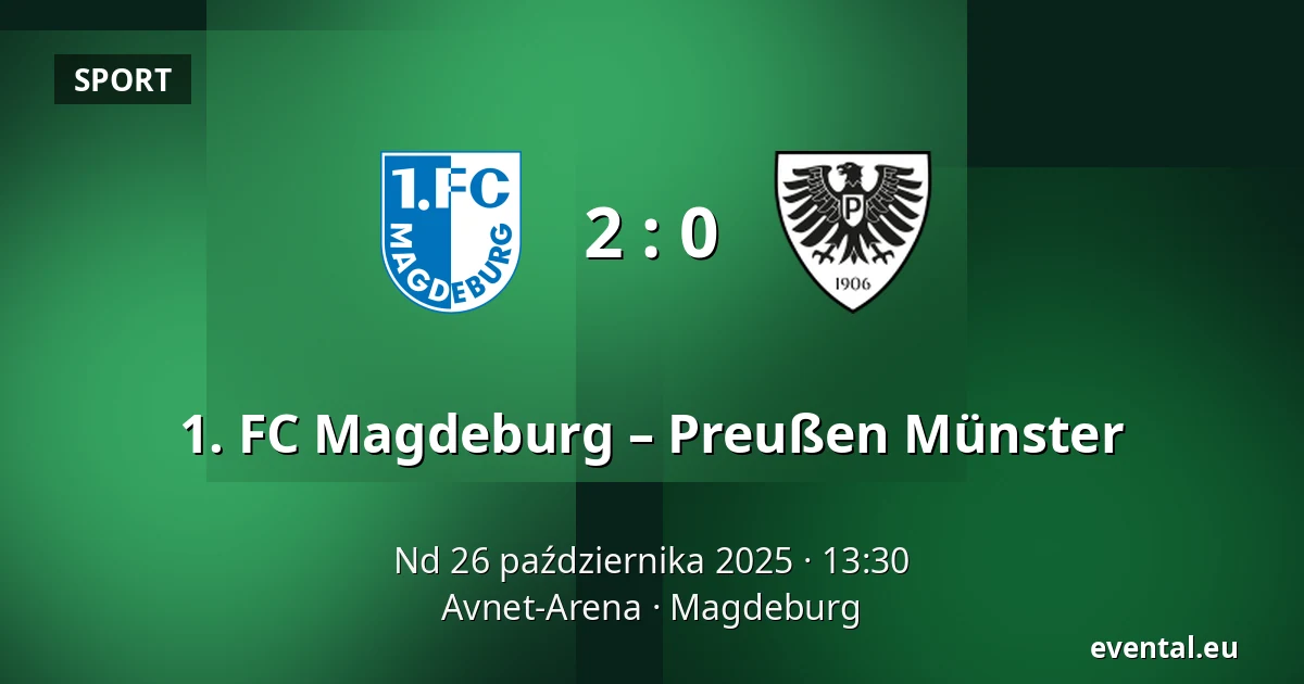 1. FC Magdeburg – Preußen Münster — Avnet-Arena, Magdeburg