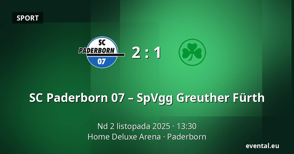 SC Paderborn 07 – SpVgg Greuther Fürth — Home Deluxe Arena, Paderborn