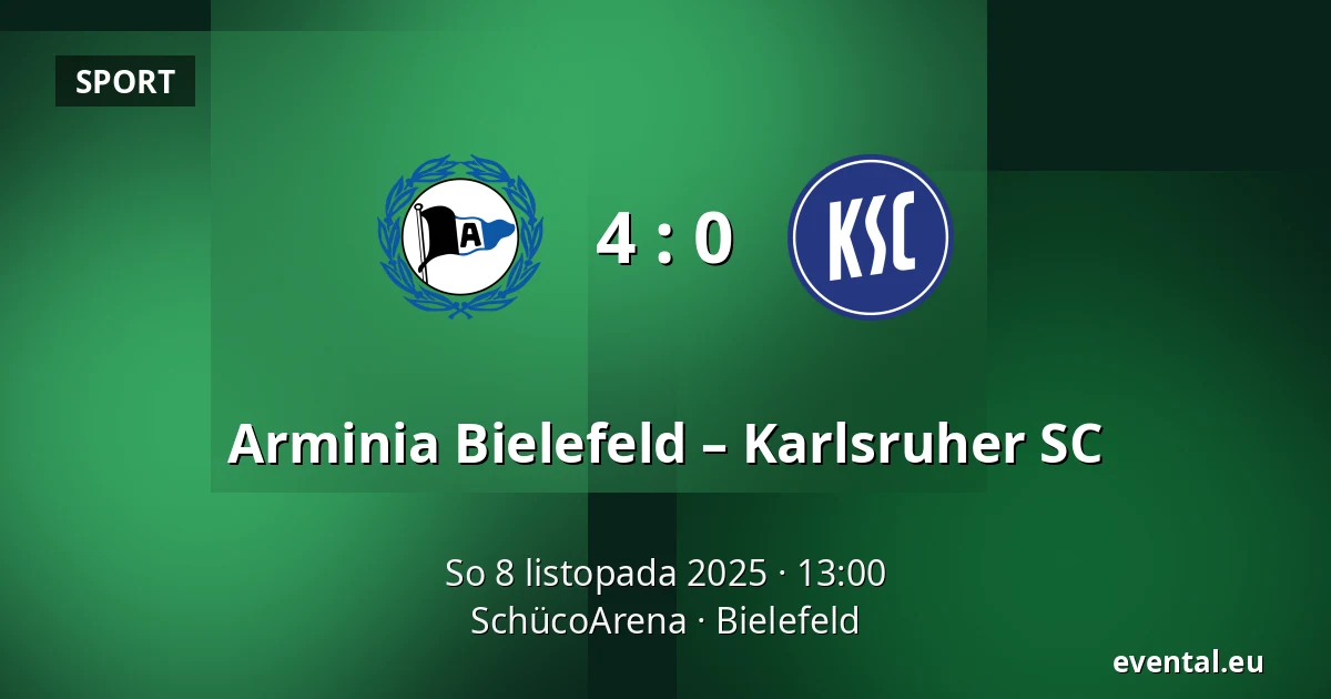 Arminia Bielefeld – Karlsruher SC — SchücoArena, Bielefeld