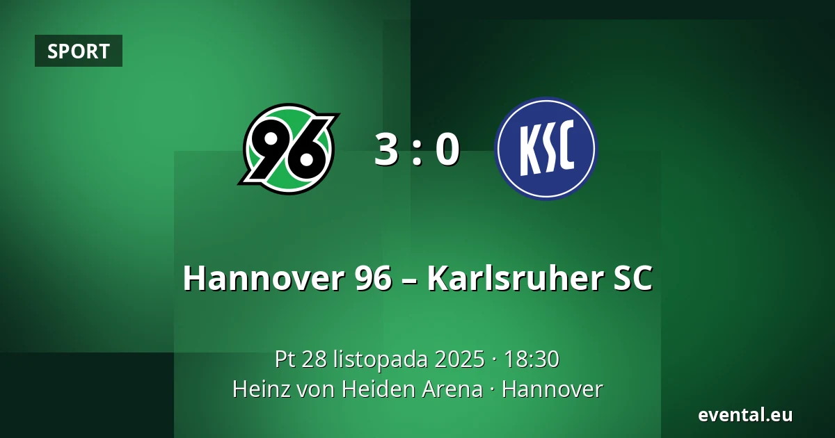 Hannover 96 – Karlsruher SC — Heinz von Heiden Arena, Hannover