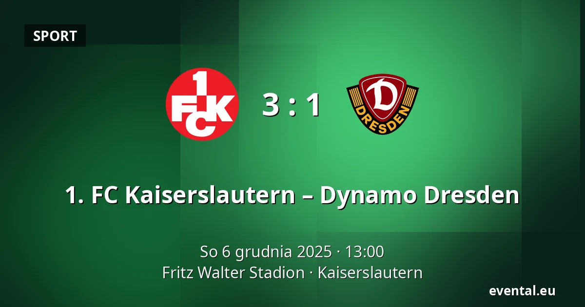 1. FC Kaiserslautern – Dynamo Dresden — Fritz Walter Stadion, Kaiserslautern