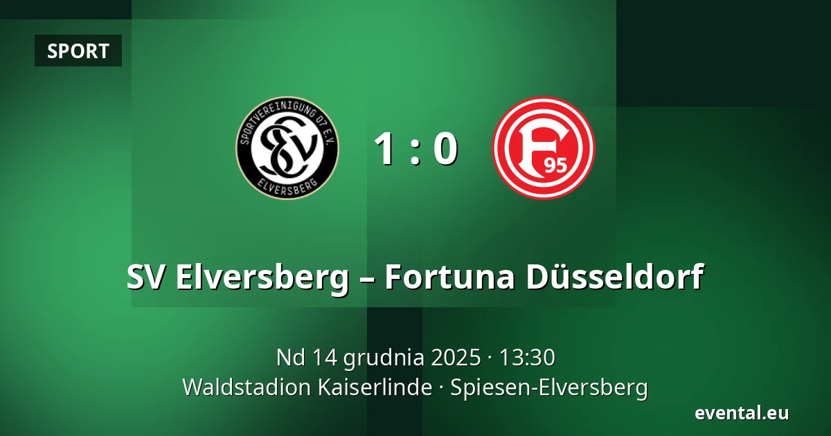 SV Elversberg – Fortuna Düsseldorf — Waldstadion Kaiserlinde, Spiesen-Elversberg