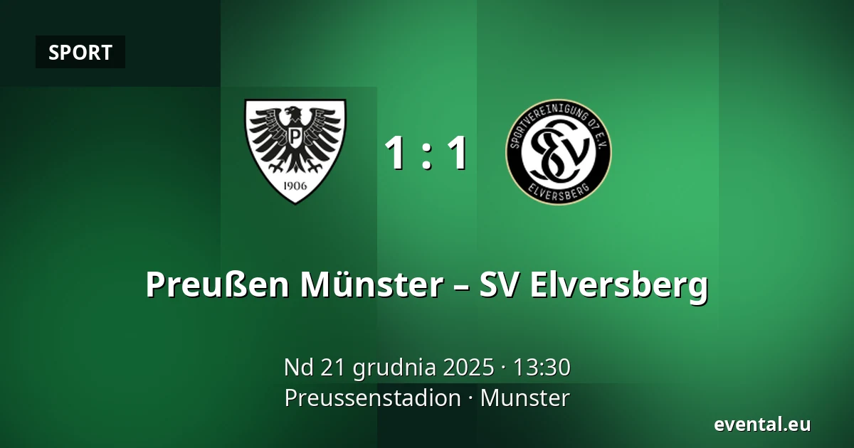 Preußen Münster – SV Elversberg — Preussenstadion, Munster