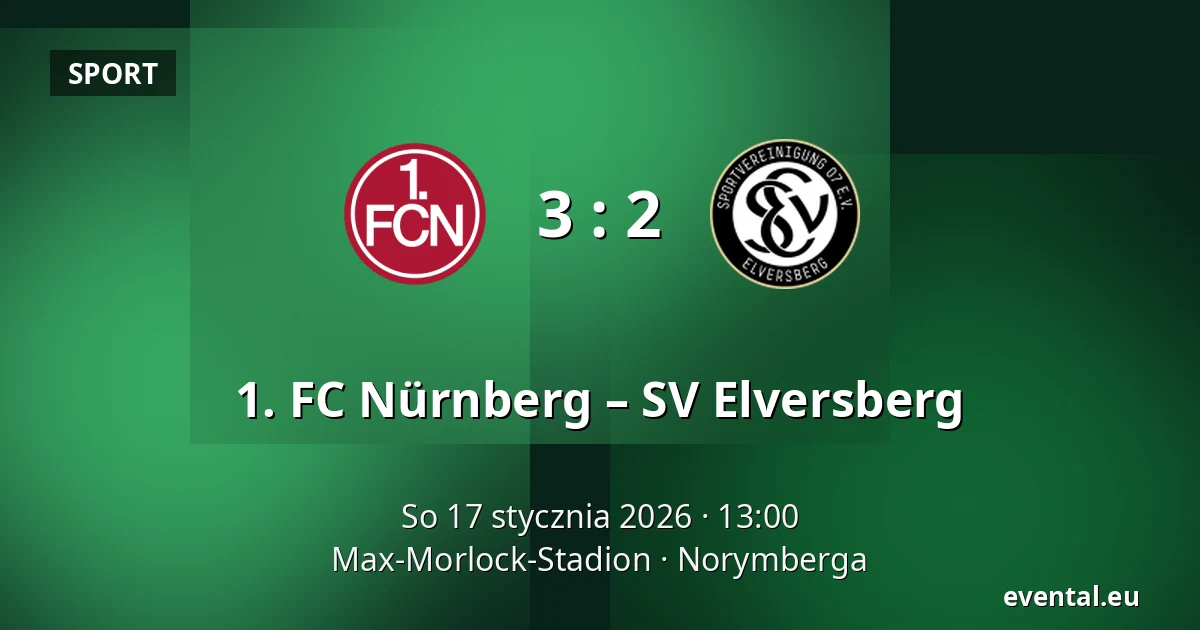1. FC Nürnberg – SV Elversberg — Max-Morlock-Stadion, Norymberga