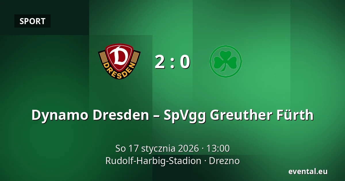Dynamo Dresden – SpVgg Greuther Fürth — Rudolf-Harbig-Stadion, Drezno