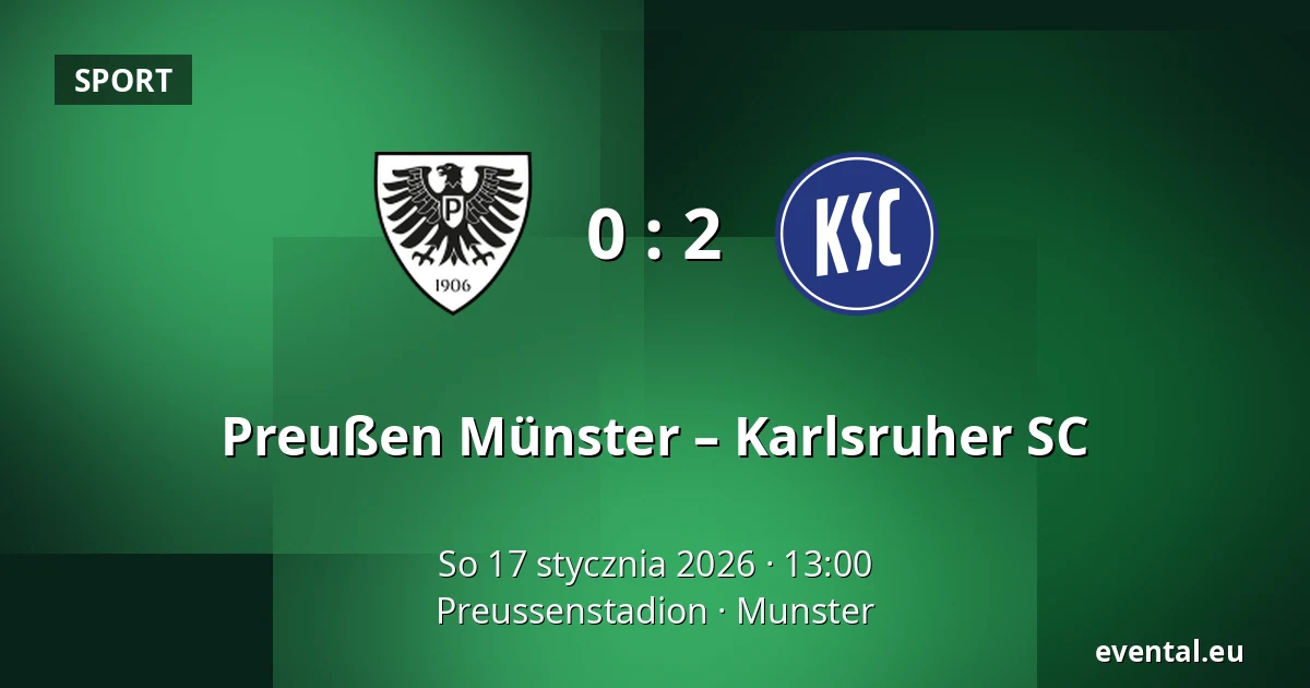 Preußen Münster – Karlsruher SC — Preussenstadion, Munster