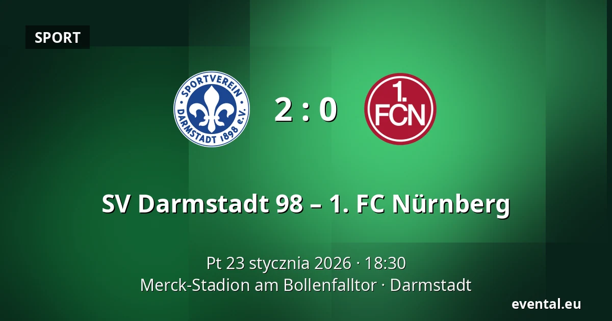 SV Darmstadt 98 – 1. FC Nürnberg — Merck-Stadion am Bollenfalltor, Darmstadt