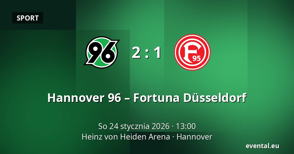 Hannover 96 – Fortuna Düsseldorf — Heinz von Heiden Arena, Hannover