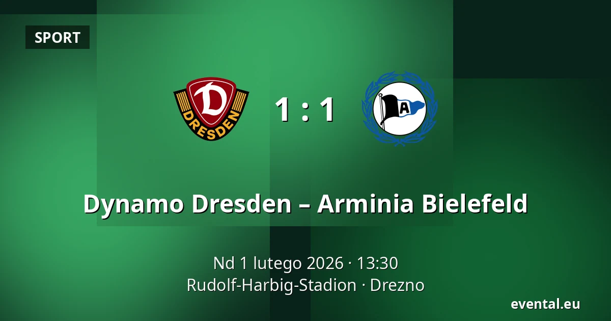 Dynamo Dresden – Arminia Bielefeld — Rudolf-Harbig-Stadion, Drezno