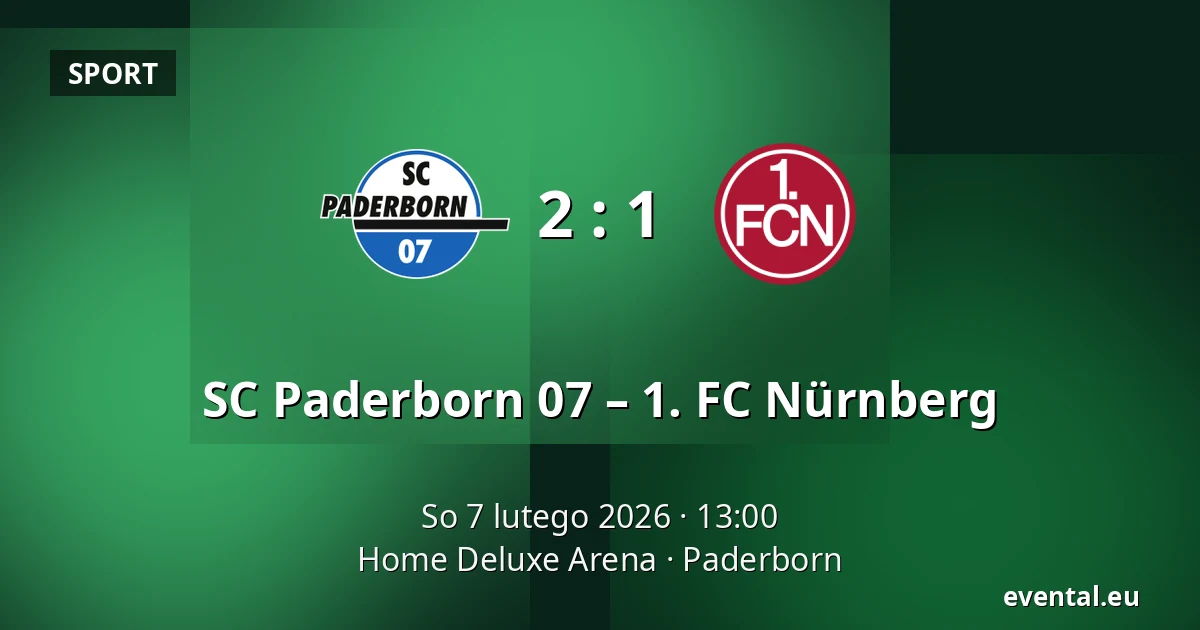 SC Paderborn 07 – 1. FC Nürnberg — Home Deluxe Arena, Paderborn