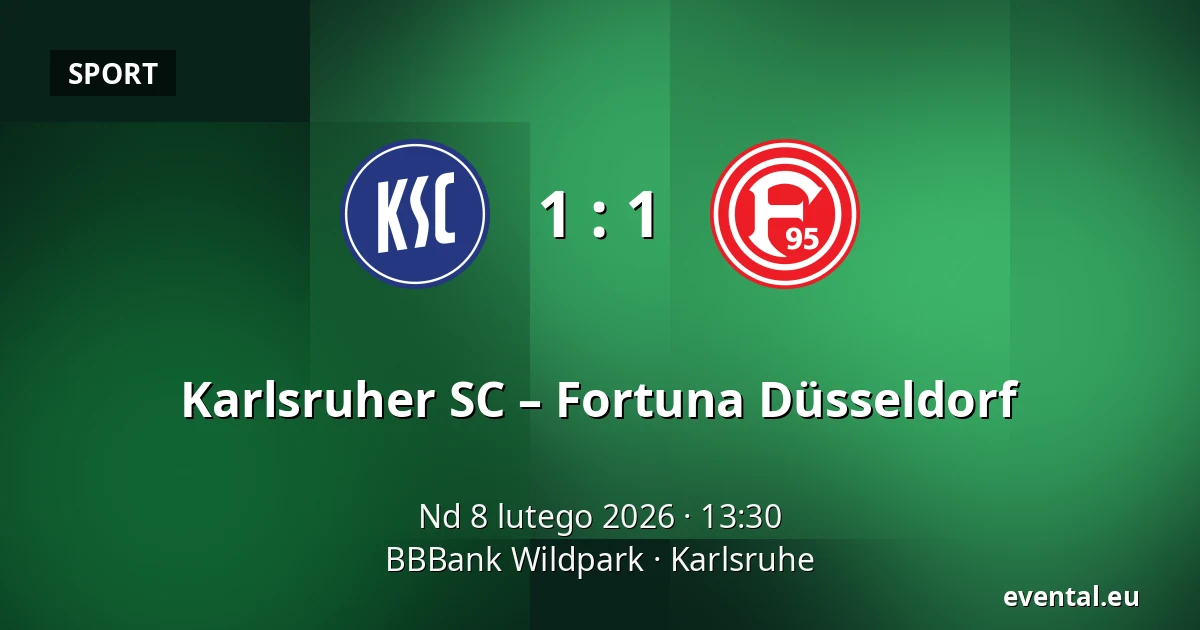Karlsruher SC – Fortuna Düsseldorf — BBBank Wildpark, Karlsruhe
