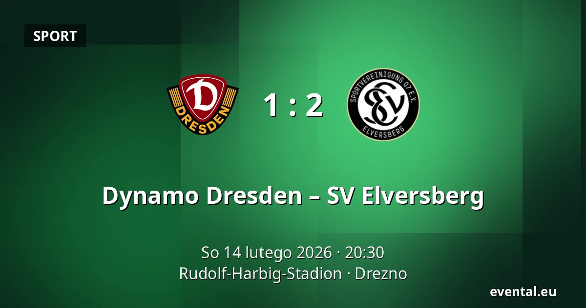 Dynamo Dresden – SV Elversberg — Rudolf-Harbig-Stadion, Drezno