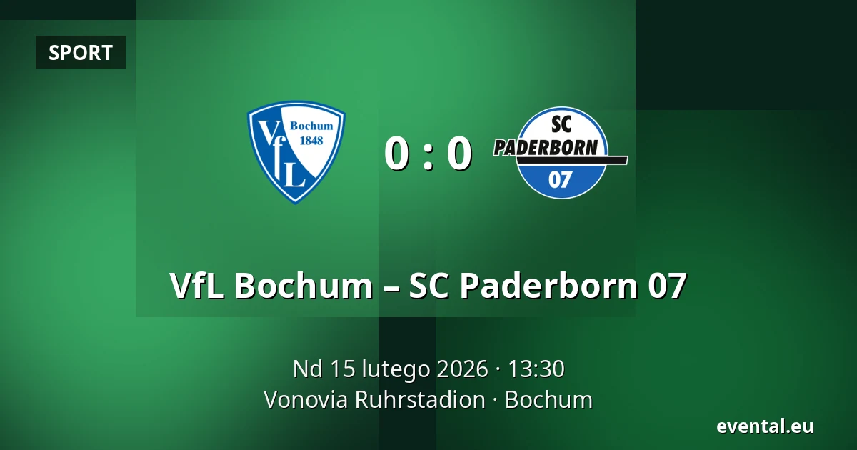 VfL Bochum – SC Paderborn 07 — Vonovia Ruhrstadion, Bochum