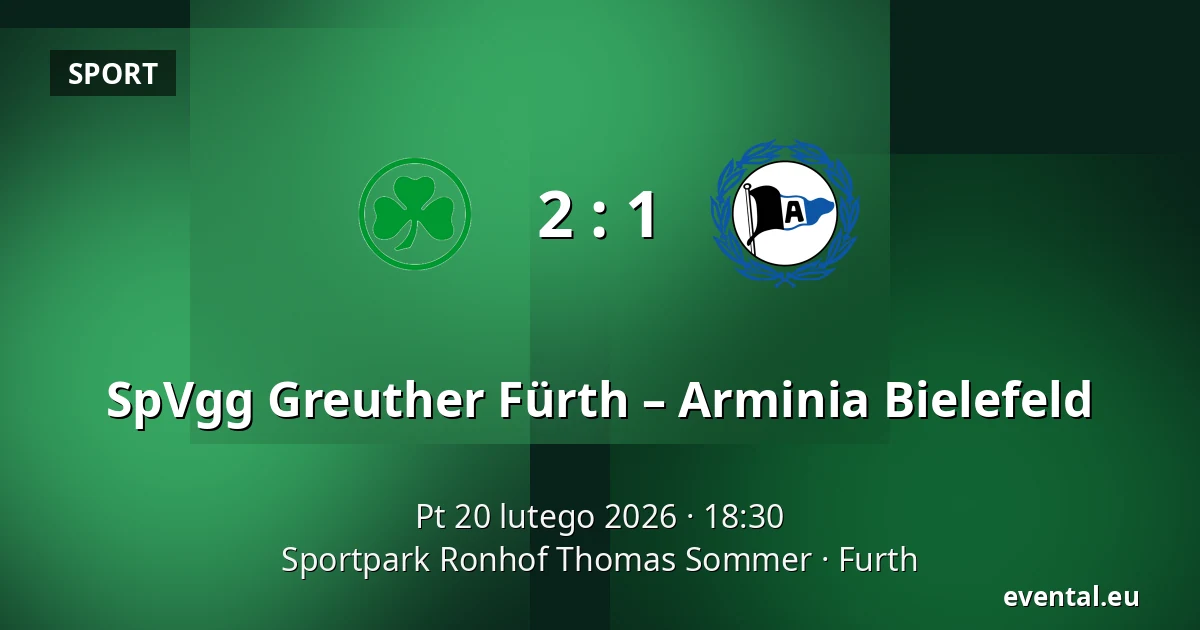 SpVgg Greuther Fürth – Arminia Bielefeld — Sportpark Ronhof Thomas Sommer, Furth